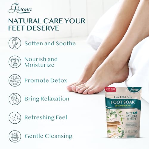 Tea Tree Foot Soak Blend 2 LB - Epsom Salt for Soft Feet