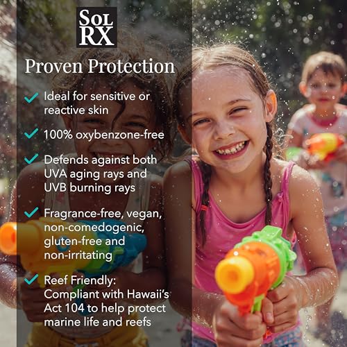 SolRX Sport Kid's Sunscreen Spray SPF 60+ - 6 Ounce, Reef Friendly