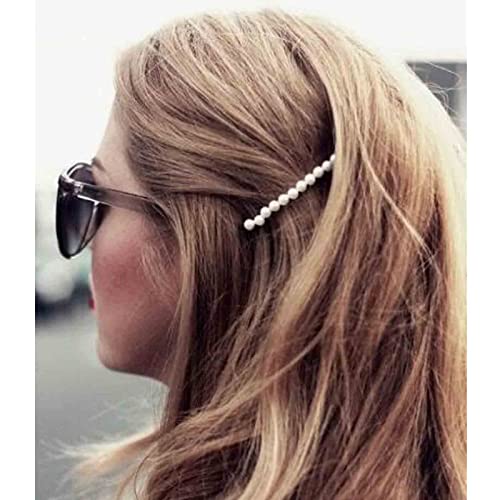 Silver Pearl Hair Clips Set - Vintage Bobby Pins for Women & Girls, 2 Pack