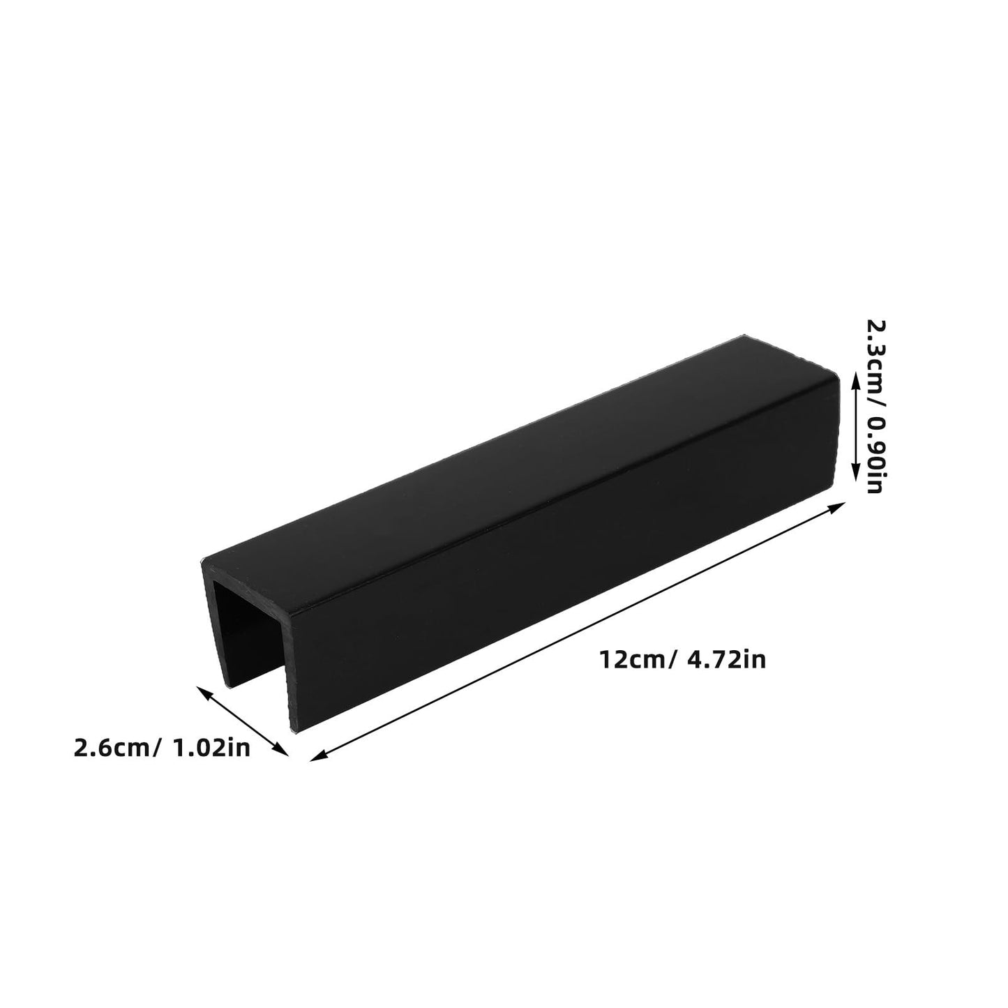 POPETPOP 4 Pcs Fence Reinforcement Grooves: U Shape Pet Fence Groove, Durable Gates Reinforcement Accessory for Pet Baby Safety Gate Stairs
