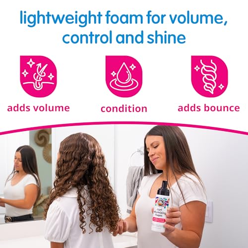 SoCozy Kids Curl Volumizing Foam Mousse 6 Oz (Pack of 2) - Shine & Volume
