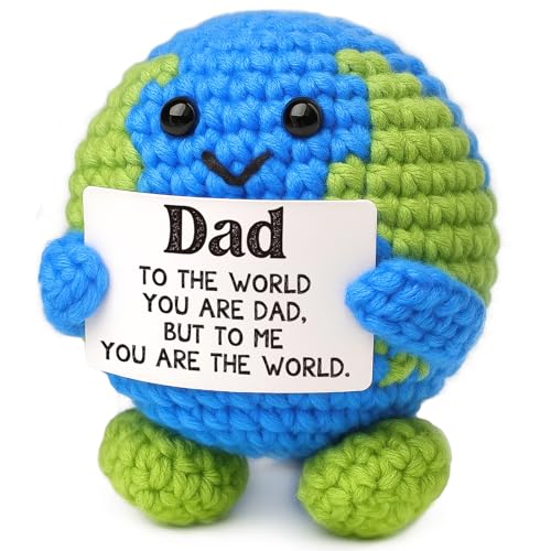 Mini Crochet Earth Gift for Dad - Unique Father's Day Present