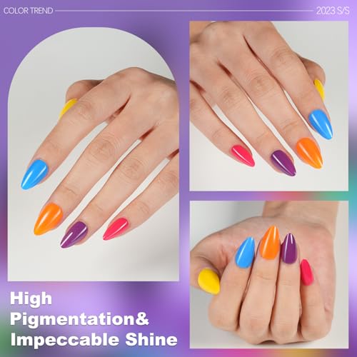 Misssix 12 Colors Quick Dry Nail Polish Set for Women