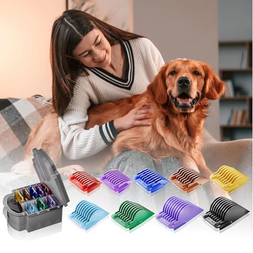 9-Piece Universal Pet Clipper Guard Comb Set for A5 Detachable Blades