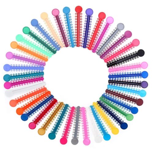 Orthodontic Ligature Ties - Pack of 1040 Multicolor O-Ties