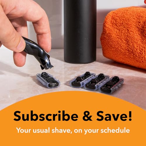 BIC Flex 4 Sensitive Refillable Razor Blades 10-Count, Black