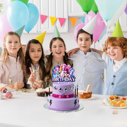 Demon Movie Hunters Cartoon Cake Topper - Perfect for Birthdays