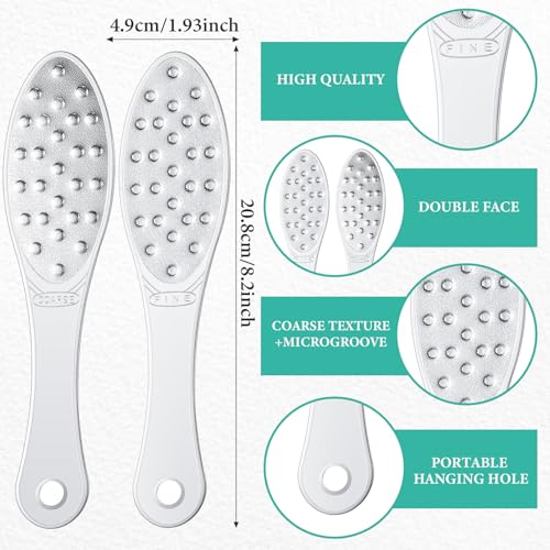 Jutom 4-Piece Stainless Steel Foot File - Double-Sided Callus Remover