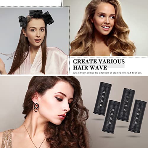 WILLBOND 36-Piece Hair Perm Rod Set with Rat Tail Comb for DIY Curls