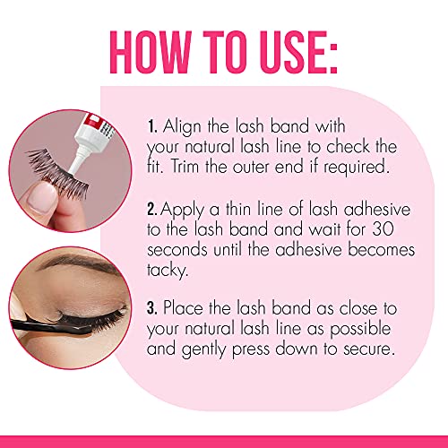 DUO Dark Tone Lash Adhesive - Waterproof Black Strip Lash Glue 0.25 oz 2 Pack