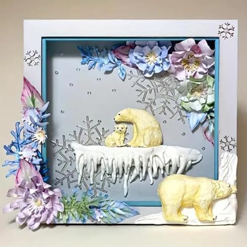 2-Pack Polar Bear & Penguin Silicone Molds for Cake Decoration