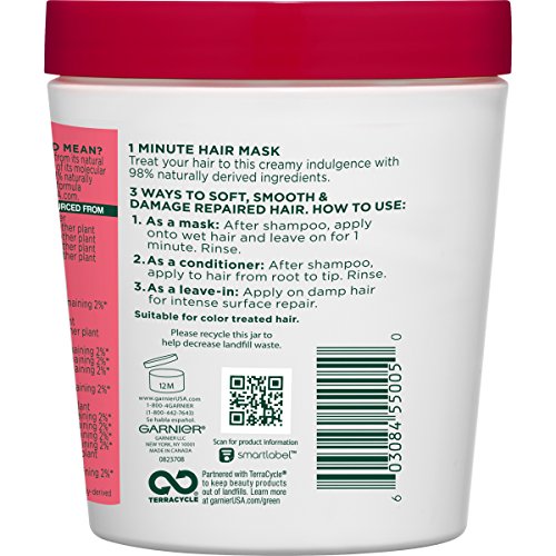 Garnier Fructis Color Vibrancy 1-Minute Hair Mask with Goji Extract - 13.5 Fl Oz (Treats/Pack of 1)