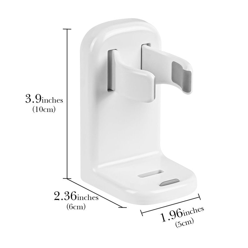 Electric 2 Pack Razor Holder Wall Mount, Self Adhesive No Drilling, Shaver Storage Organizer for Bathroom Shower, Compatible with Philips Norelco Shaver 2400, Series 7000 (White)