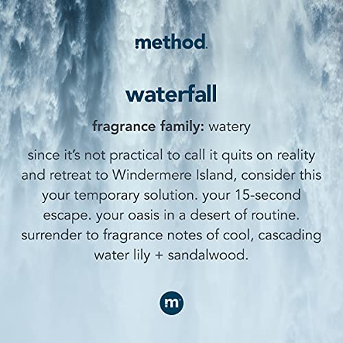 Method Gel Hand Soap, Waterfall Scent, Biodegradable, 12 oz (2-Pack)