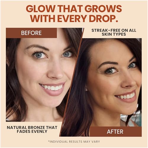 YEOUTH Face Tanning Drops - Customizable Self Tan for Glowing Skin