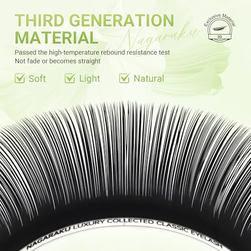 NAGARAKU Luxury Classic Individual Eyelash Extensions 0.07 D 7-15mm Mix