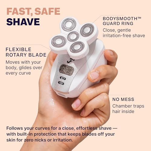 Freebird FlexSeries Electric Razor for Women - Silk Smooth Legs, Body Hair, & Pubic Shaver - for Private Area, Sensitive Skin, Bikini Trimmer