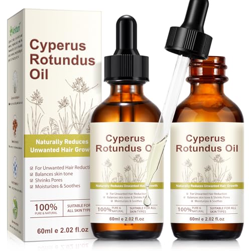 Cyperus Rotundus Oil for Hair Growth Inhibition - 2 Pack Natural Body Care