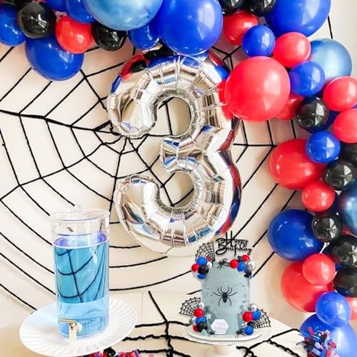 Spider Cake Decorations Set with Toppers and Balls | 42pcs for Parties