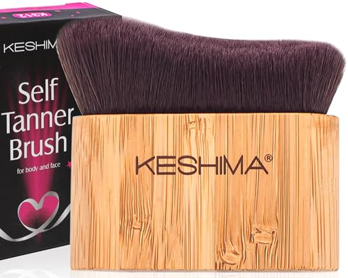 Keshima Light Brown Large Self Tanner Brush for Face & Body