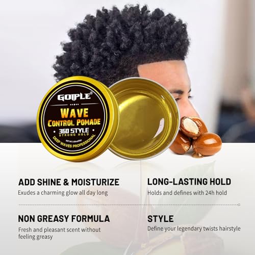 Goiple Afro Curl Twist Sponge Brush and Hair Styling Set for 4C Hair