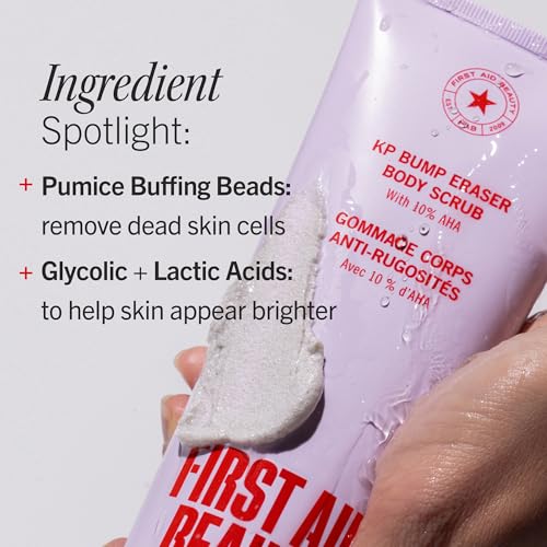 First Aid Beauty KP Bump Eraser Body Scrub with 10% AHA
