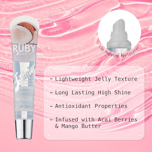 Ruby Kisses Jellicious Lip Gloss with Mango Butter & Acai Berry
