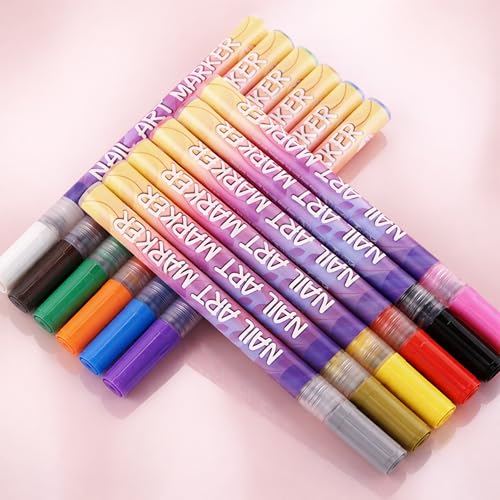 ELIFERA Nail Art Pens Kit – Precise Nail Polish Markers for DIY Design