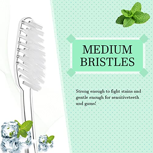 Remerry 100 Pack Prepasted Disposable Toothbrushes – Individually Wrapped