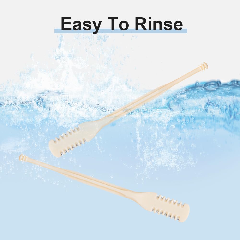 Nasal Hair Cutter, 2026 New Nose Hair Trimmer for Men Women, 360° Rotating Portable Manual Nose Hair Remover Tool, With Ear Picker Double Sided Noses Hairs Knife Travel Essentials (Beige, 3PCS)