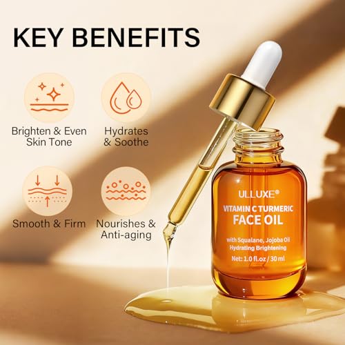Vitamin C Turmeric Face Oil - Brightening & Hydrating for All Skin Types