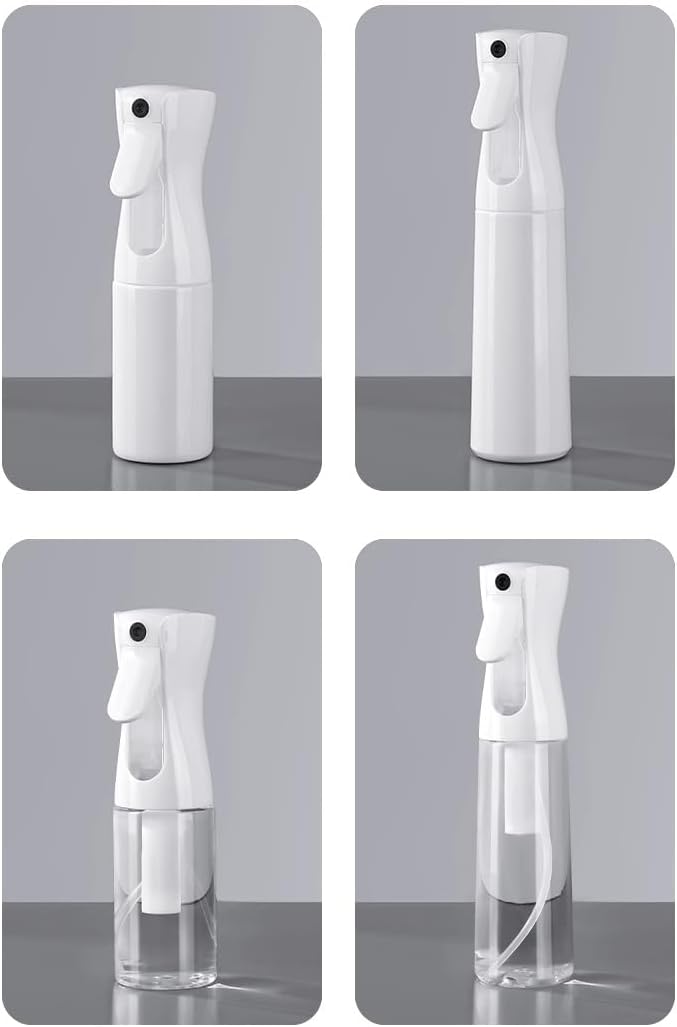 Continuous Mist Spray Bottle - 300ml | Perfect for Hair, Plants & Cleaning