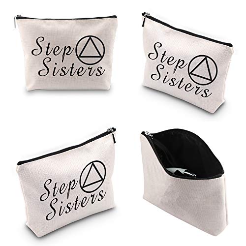 Personalized Sobriety Sister Gift Makeup Bag - Best Friend AA NA Gift Pouch