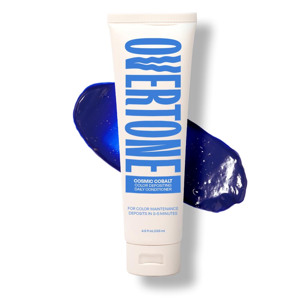 Overtone Daily Color Depositing Conditioner - Pastel Silver | 4.5oz Vegan Formula with Shea Butter & Coconut Oil for Color Refreshment