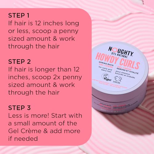 Noughty Wave Hello Curl Spring Back Styling Gel - Defined, Long-Lasting, Natural Waves 10.14 fl oz