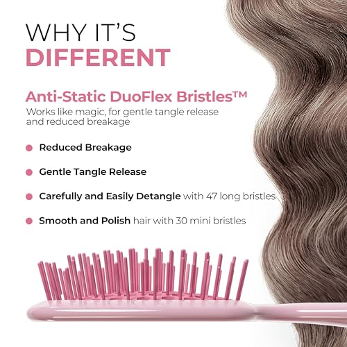 FHI Heat UNbrush Mini Detangler Brush - Pain-Free for All Hair Types
