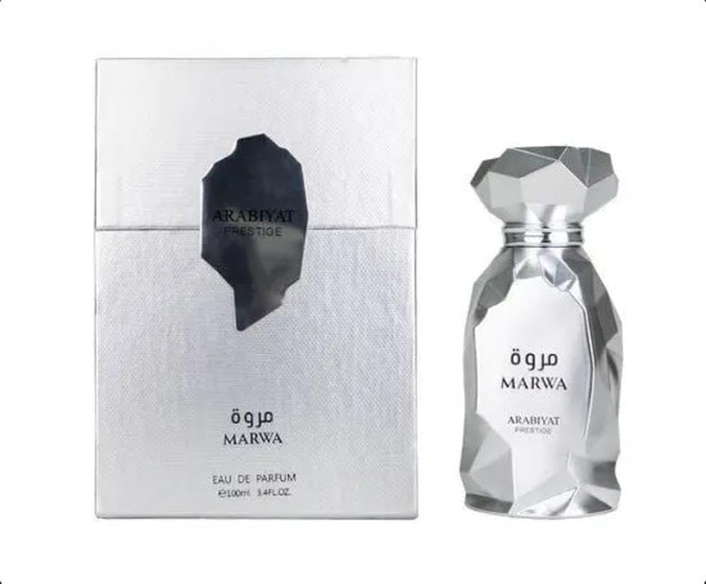 Arabiyat Prestige Marwa Eau de Parfum for Men - 100ml Silver Bottle | Premium Fragrance from UAE