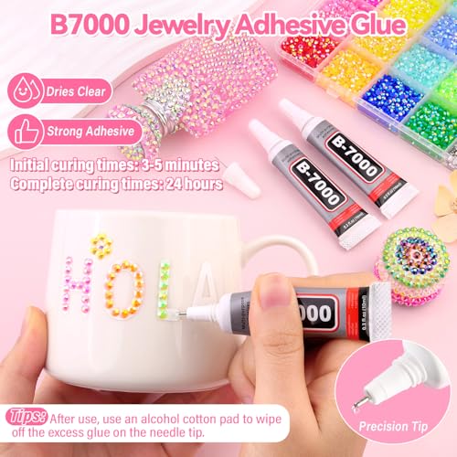 19,000pc Resin Rhinestone Bedazzling Kit with B7000 Glue and Applicators