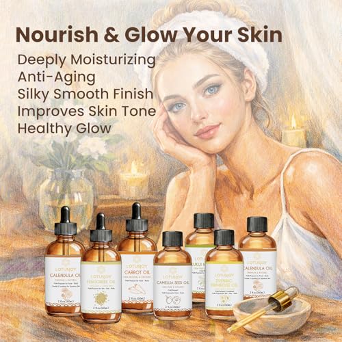 LOTUSJOY 100% Pure Organic Moringa Oil - Cold Pressed for Hair, Skin & Nails