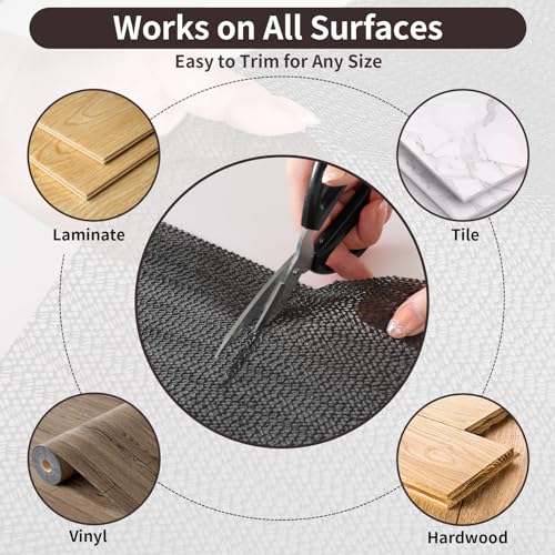 PureFit Non-Slip Rug Pad 4x6 Ft | Thick Anti-Skid Carpet Gripper