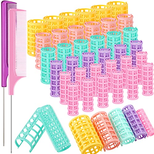 WILLBOND 36-Piece Self Grip Hair Roller Set with Combs