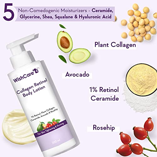 WishCare Collagen 1% Retinol Body Lotion for Skin Firming & Tightening