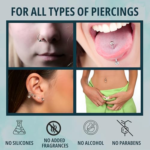 NOVEHA Piercing Aftercare Solution with Tea Tree Oil - 20ml Keloid Reduction