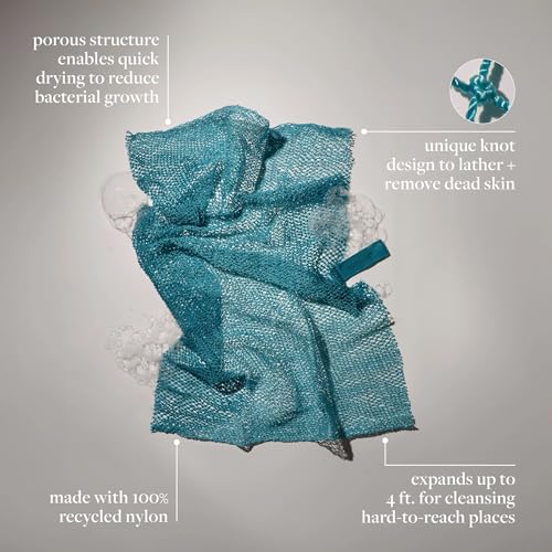 EcoTools Exfoliating Bath Net Blue 1 Pack - African Style Body Scrubber