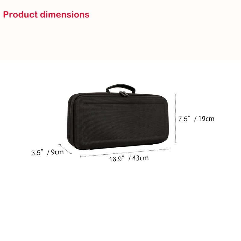 LIUIIVIRI Hard Travel Case Compatible with Dyson airstraight HT01 Hair Straightener & Power Supply, Waterproof and Shockproof Storage carrying case (Black)