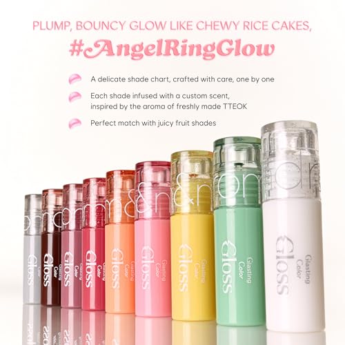 rom&nd Glasting Color Gloss Mini - 17 Sweet Potato Tteok, 0.07oz - High Shine Tinted Lip Oil