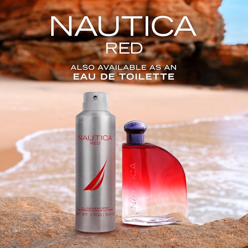 Nautica Red Men's Eau de Toilette & Body Spray Gift Set 3.85 Fl Oz Pack of 2