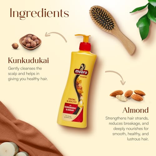 Meera Hairfall Control Shampoo with Almond & Sapindus - 340ml