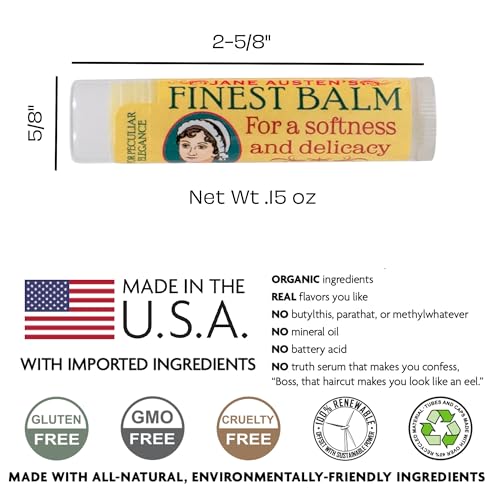 Jane Austen's Finest Peppermint Lip Balm - Cruelty-Free