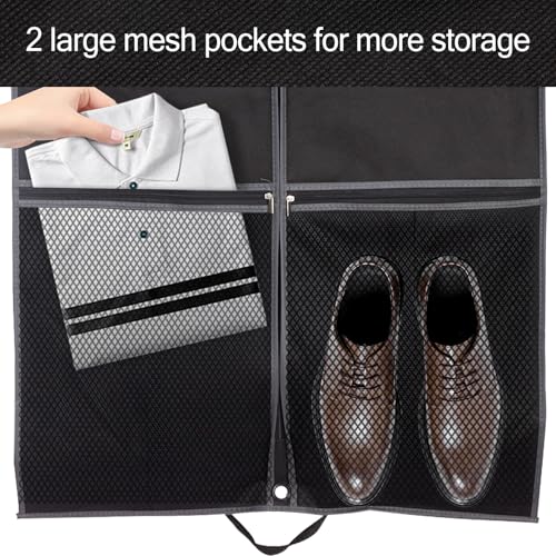 43" Travel Garment Bag - Waterproof Suit & Dress Storage